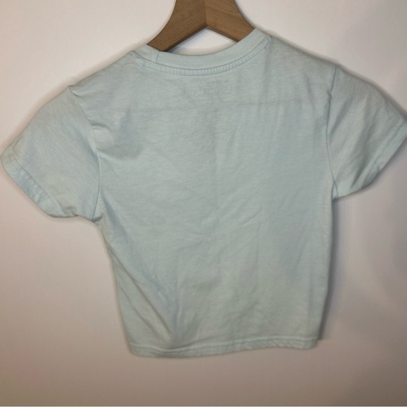 *NWOT* Garfield Surfer Baby Tee in Pastel Blue/Green, Size Small - Picture 3 of 4